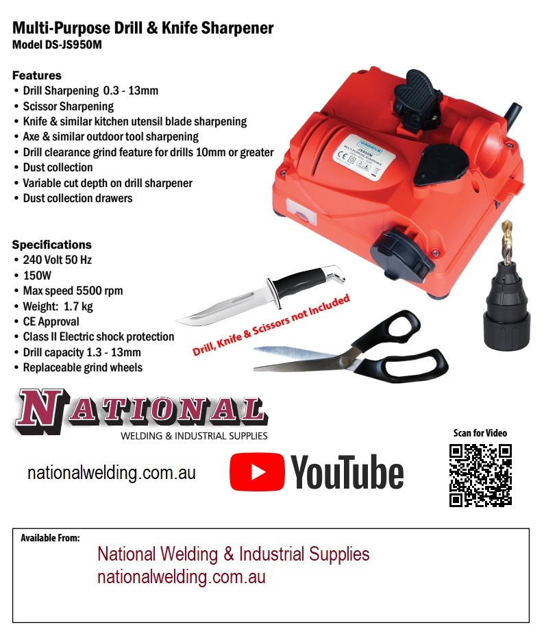 MultiPurpose Drill & Knife Sharpener Model DSJS950M