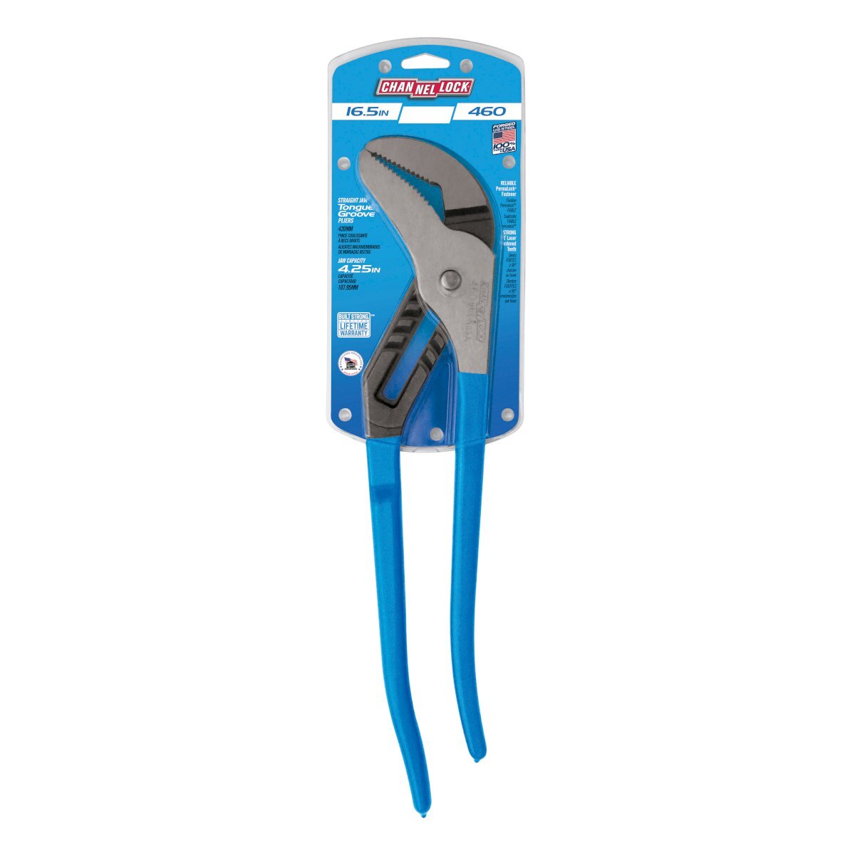 Plier Straight Jaw Tongue Groove 406mm 16.5 Channellock CL460