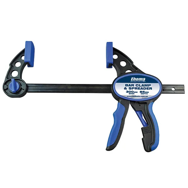 One handed clearance bar clamp
