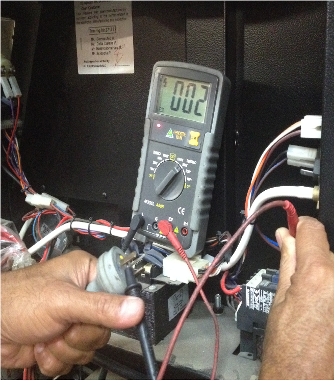 Testing Plug With Multi-Meter