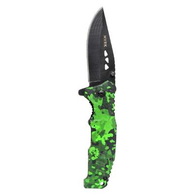 MVRK Green Camo EDC Folding Knife Bordo P/N:1010-CAMOG