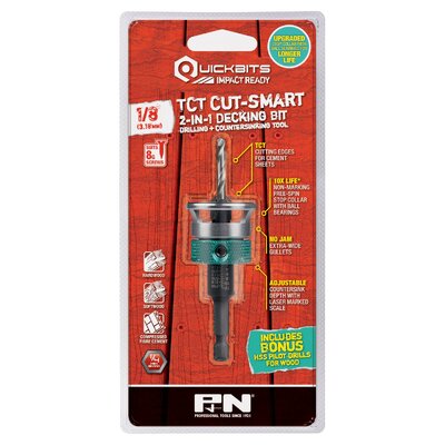 DRILL TCT & COUNTERSINK TCT QUICKBIT CUTSMART 5/32 (12G) P&N 107CSC002