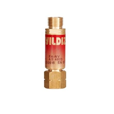 Flashback Arrestor Flammable (For Torch) UNF5/8" x 18 LH Yildiz 1118N-AU