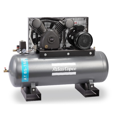 Industrial 3 Phase 510 L/m 5.5HP 150 Litres Tank Compressor AT B5-150 Heavy Duty Cast Iron  "