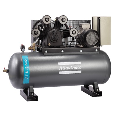 Industrial 3 Phase FAD 1500L/m 15hp 500 Litres Tank Compressor AT B15-500 Heavy Duty Cast Iron