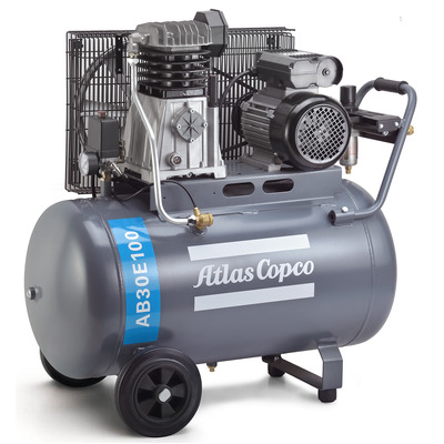 Professional Portable 1 Phase 305L/m 3hp 100 Litres Compressor AB30E100