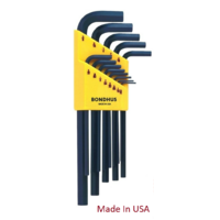Set 13 Hex L-Wrenches .050 - 3/8 - Long Bondhus 12137