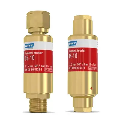 High Flow Reg End Flashback Arrestor (WITT 85-10) Harris 143.116