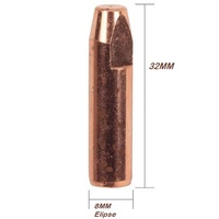 1591 Contact tip Long Elliptical Bernard style 200/300 amp