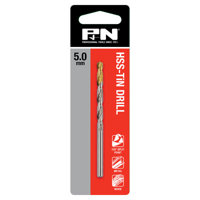 DRILL JOBBER HSS-TiN TIP 1.00 DIN338 2PK P&N 165320394
