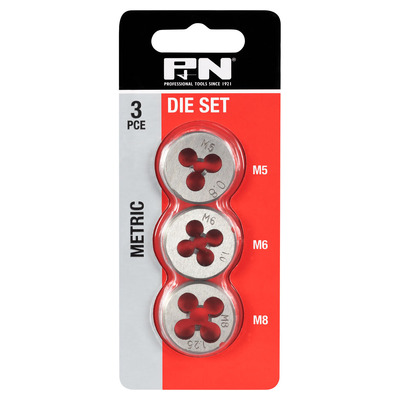 DIE SET BUTTON UNC 3/16, 1/4, 5/16 x 1IN OD 3PC P&N 166044655