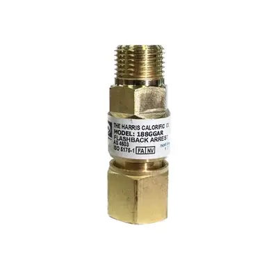 Flashback Arrestor - Torch End (Normal flow) (oxy) Harris 188GGAR