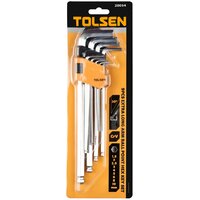 9pcs Ball Point Extra-Long Arm Hex Key Set Tolsen 20054