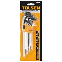 9pcs Torx Long Arm Hex Key Set Tolsen 20056