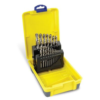 HSS Jobber Set In ABS Plastic Case 19 Piece Bright 2007-M2