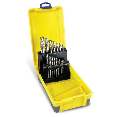 HSS Jobber Set In ABS Plastic Case 19 Piece Bright 2007-M5