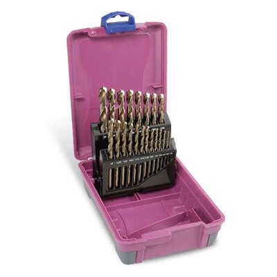 HSS Cobalt Drill Set ABS Case 1/16-3/8" 21 Piece 2010-F2