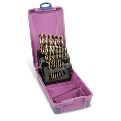HSS Cobalt Drill Set ABS Case 1-13mm 25 Pce 2011-M3