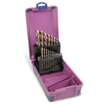 HSS Cobalt Drill Set ABS Case 1-13mm 19 Pce 2011-M5