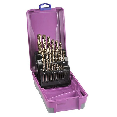 HSS Cobalt Drill Set ABS Case 1-13mm 25 Pce 2011-M6