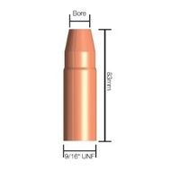 Gas Nozzle 16mm Insulated Tweco Style 4 Each 23-62