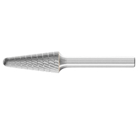 Carbide Burr Cone Radius End KEL 1/4" Shank 1/2" x 1" Pferd 26006767