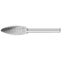 Carbide Burr Flame Shape 1/4" Shank 1/2" x 1 1/4" SH-5 Pferd 26006771