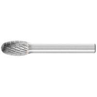 Carbide Burr Oval Shape 1/4" Shank 3/8" x 5/8" SE-3 Pferd 26007215