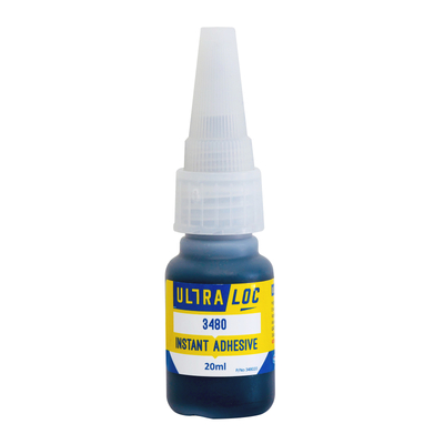 Black Rubber-Toughened Instant Adhesive 20g Molytec 348020 Each
