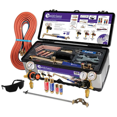 Oxy/LPG Kit with Flashback Arrestors Platinum Weldclass 4-OXLPK