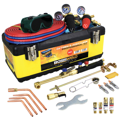 Bossweld Oxy/Acet Kit With Flashback Arrestors