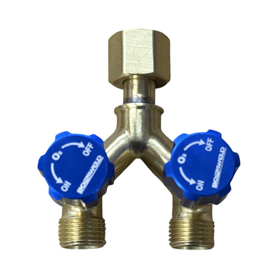 R121 Y Connector Right Hand Oxygen w/Valve Bossweld 400195