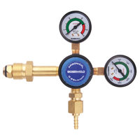 Argon Dual Stage Twin Gauge Regulator Side Entry 400209T 