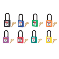 Dielectric Zenex™ Safety Padlock 38mmX38mm Nylon Shackle Masterlock