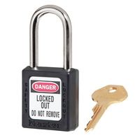 Black Zenex Safety Padlocks 38mmX38mm Masterlock 410BLK