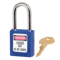 Blue Zenex Safety Padlocks 38mmX38mm Masterlock  410BLU