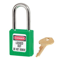 Green Zenex Safety Padlocks 38mmX38mm Masterlock 410GRN