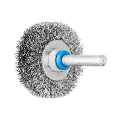 6mm Shank Mounted 40x9mm Crimped wire wheel brush Pferd 43103003
