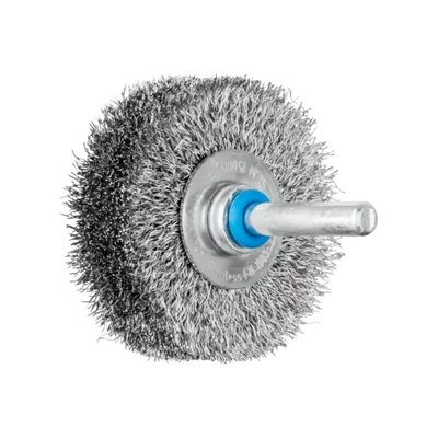 6mm Shaft Mounted 50x15mm Crimped Wire Wheel Brush Pferd 43104003