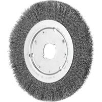 Wheel Brush With Arbor Hole Suits Bench & Straight Grinder RBU 200 mm X 16 mm 22.2 ST 0.25 Pferd 43506005