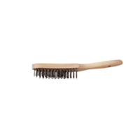 Timber Handle Steel Wire Brush 3 Row