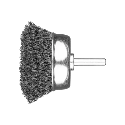 Shank-Mounted Cup Brush Crimped TBU 5015/6,35 ST 0,30 Universal For Straight Grinders Pferd 43740003