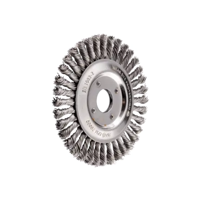 POS Pipeline Brush Knotted RBG Dia. 125x6x22.2mm Steel Wire Dia. 0.50mm Universal Angle Grinder Pferd 43740076