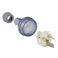 Plug 3 Pin Flexible Straight 15A 250V Heavy Duty 439S15HD-TR