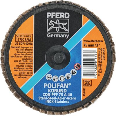 Combodisc Mini Polifan Aluminium Oxide Type CDR-PFF 75 A 40 Pferd 47202530