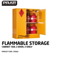 Flammable Storage Cabinet 160L 2 Door 2 Shelf 5530AS