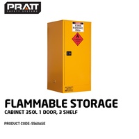 Flammable Storage Cabinet 350L 1 Door 3 Shelf 5560ASE