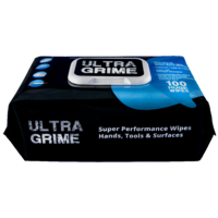 Cloth Wipes For Hand, Tools & Surfaces Multi Purpose Pack of 100 Wipes Ultra Grime  5900