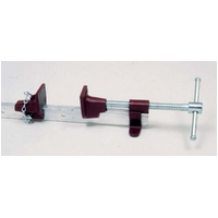 T-bar (sash) cramps - super grade - unbreakable jaw-Aluminium T-bar Light Section  Opening Jaw Size 750mm - 2500mm
