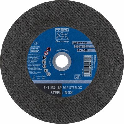 Flat Cut-Off Wheel Steelox Flat Type EHT 230-1,9 SGP Pferd 61328702 Each 